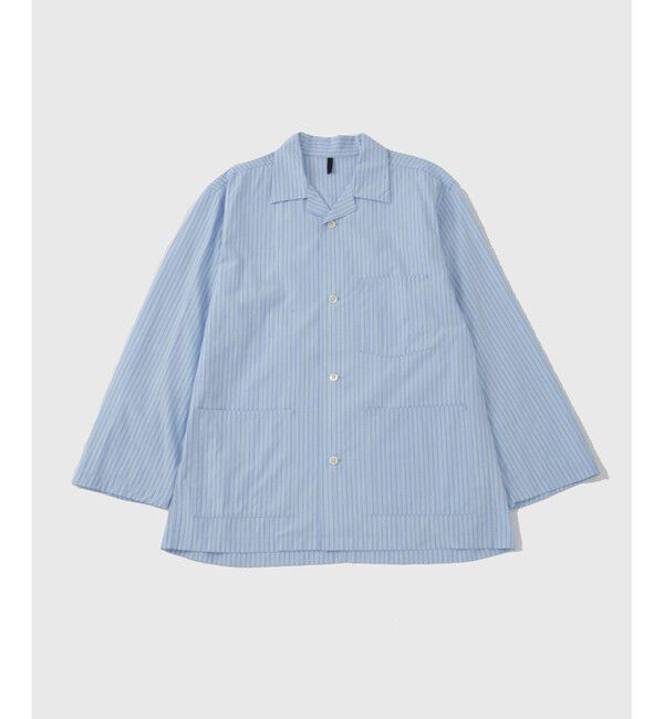 ADAM ET ROPE'「【WEB限定】ルーズシルエット スリーピング シャツ ジャケット / カバーオール / ロングシーズン着用可能」|シャツ・ブラウス|サックス(48)