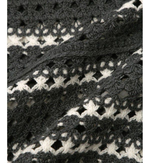 ADAM ET ROPE'「【WEB限定】クロシェニットポロ」|ニット・セーター|