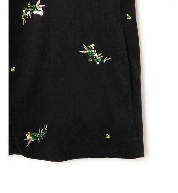 ADAM ET ROPE'「カラーレスビジュージャケット」|ノーカラージャケット|