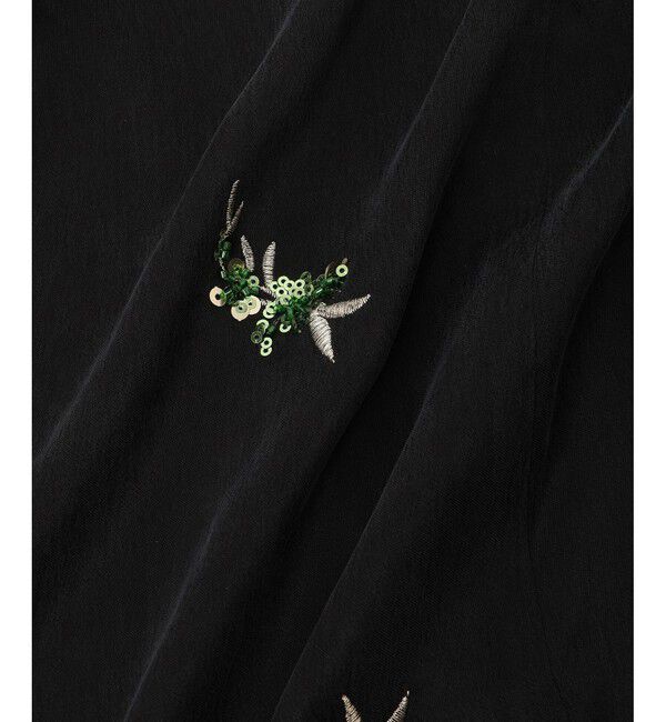 ADAM ET ROPE'「カラーレスビジュージャケット」|ノーカラージャケット|