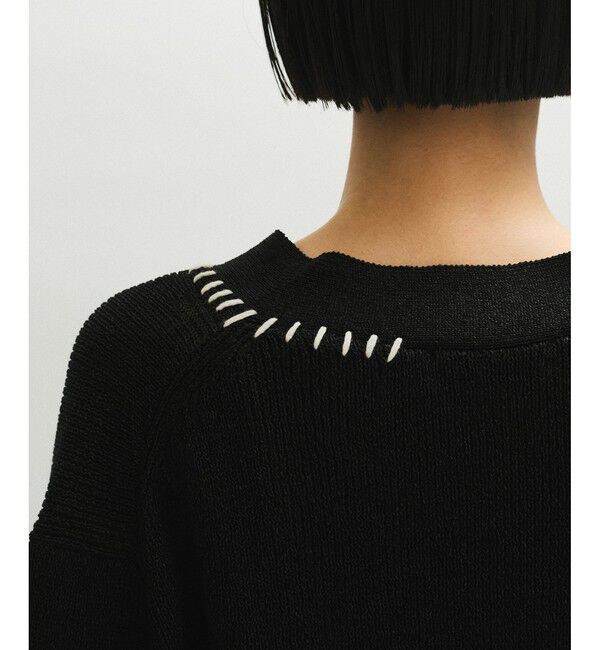 ADAM ET ROPE'「ペーパーシルクMIXカーディガン」|カーディガン|