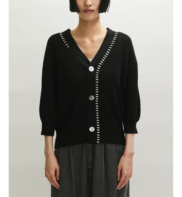 ADAM ET ROPE'「ペーパーシルクMIXカーディガン」|カーディガン|