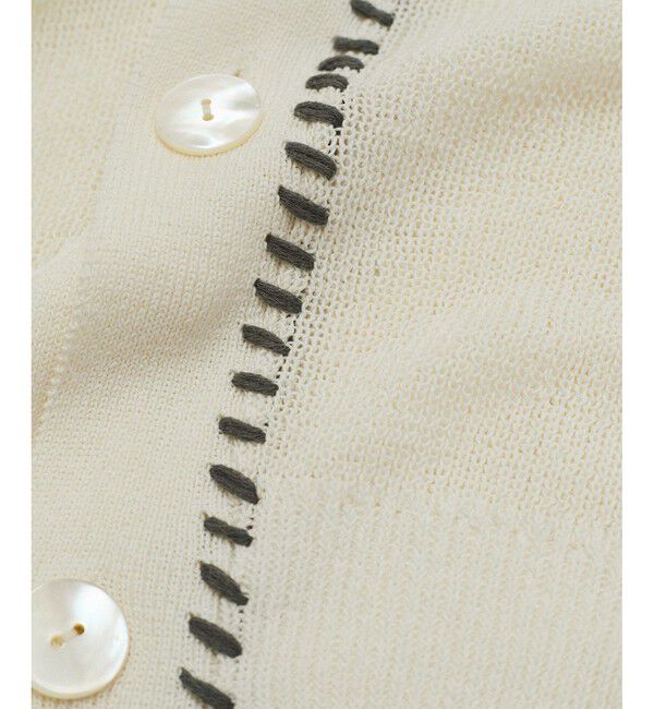 ADAM ET ROPE'「ペーパーシルクMIXカーディガン」|カーディガン|