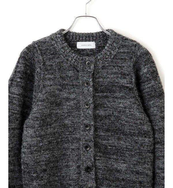 ADAM ET ROPE'「MIXヤーンカーディガン」|カーディガン|