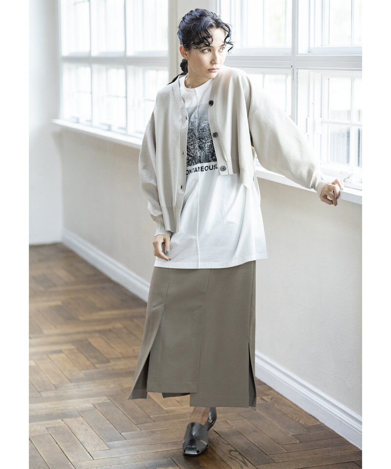  「切替イレギュラーヘムスカート」|スカート|