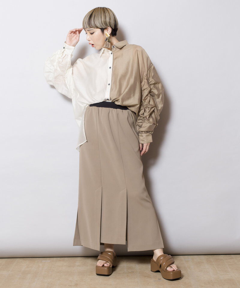  「切替イレギュラーヘムスカート」|スカート|