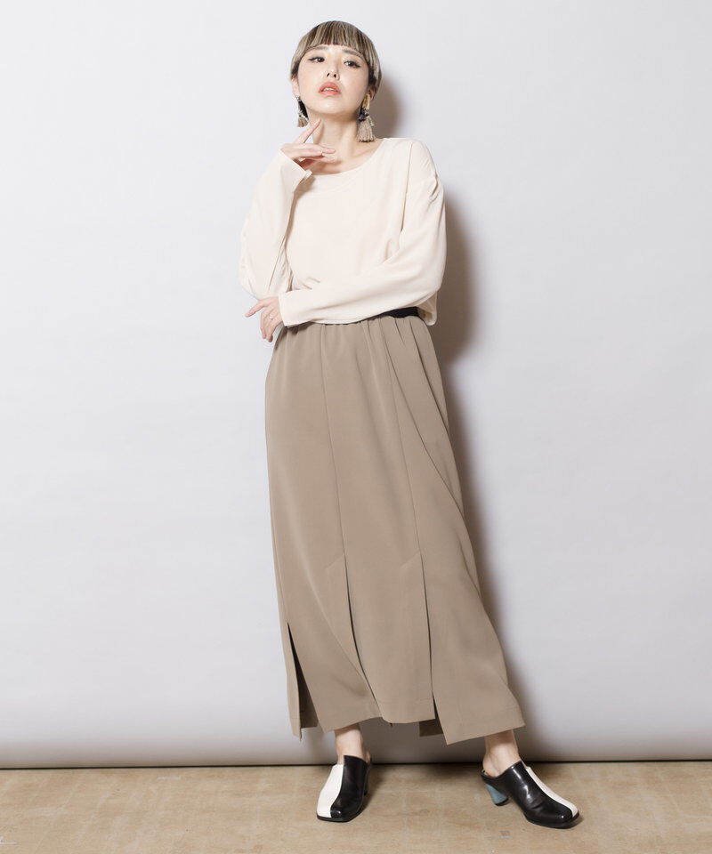  「切替イレギュラーヘムスカート」|スカート|