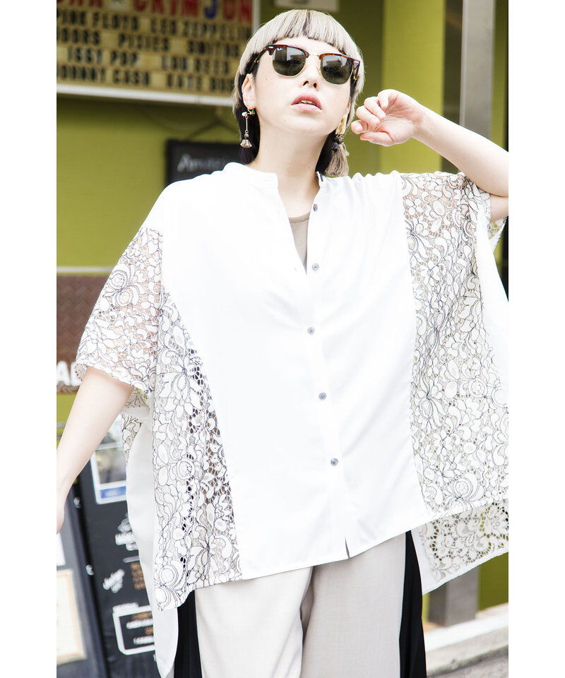  「切替ワイドブラウス」|シャツ・ブラウス|