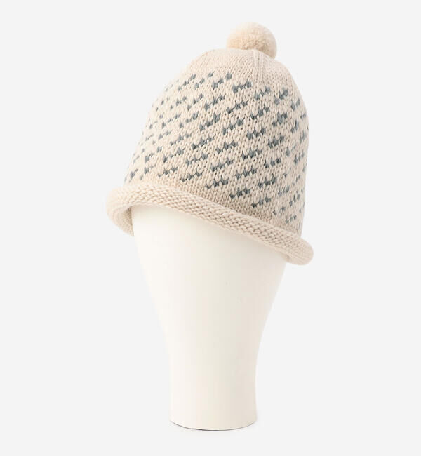  「cableami | ジャカード ニットキャップ」|ニット帽|