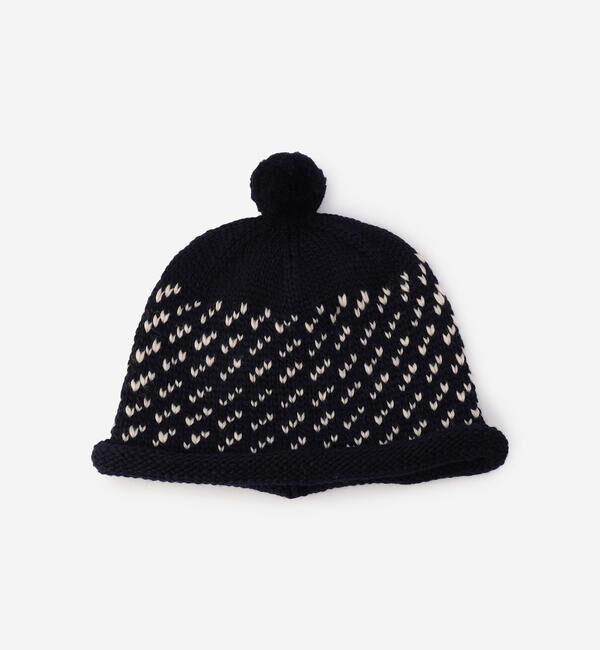  「cableami | ジャカード ニットキャップ」|ニット帽|