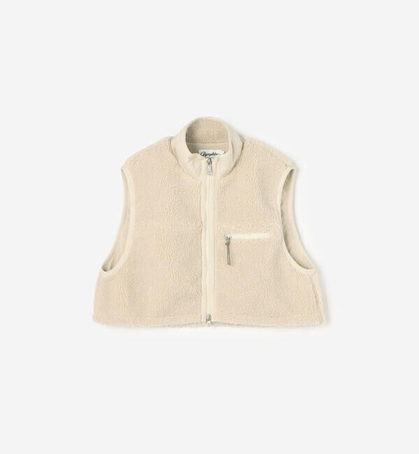 GYMPHLEX「Gymphlex | ライトボア ショートベスト WOMEN」|ダウンベスト・ベスト|