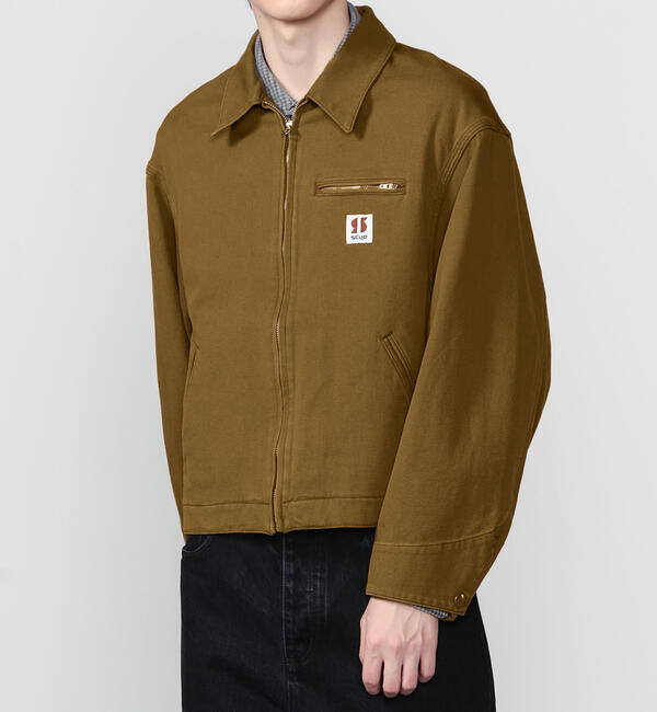  「SCYE BASICS | 〈別注〉 ストレッチコットンダックショートジャケット MEN」|ブルゾン・スタジャン|