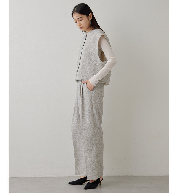 THE PAUSE「【THE PAUSE】ツイードショートジレ」|ベスト・ジレ|