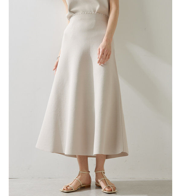  「ガーターニットフレアスカート」|スカート|
