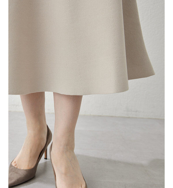  「ガーターニットフレアスカート」|スカート|