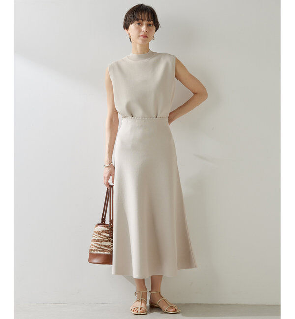  「ガーターニットフレアスカート」|スカート|