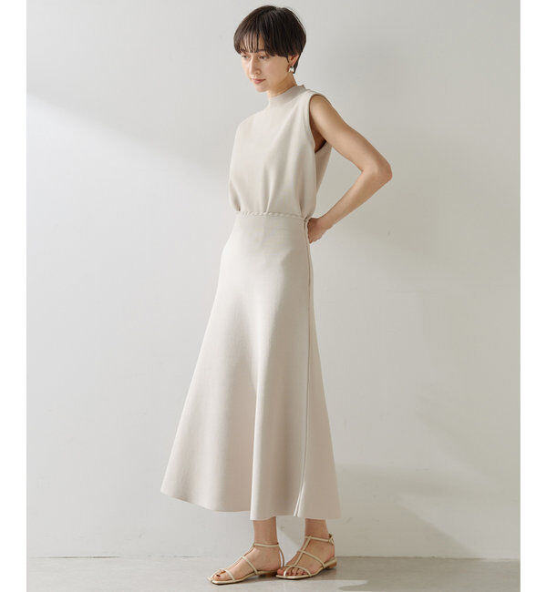  「ガーターニットフレアスカート」|スカート|