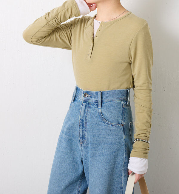  「ヘンリーネックロンT」|Tシャツ・カットソー|