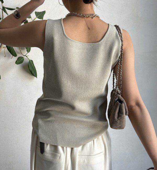  「スクエアニットタンク」|ニット・セーター|