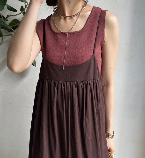  「スクエアニットタンク」|ニット・セーター|