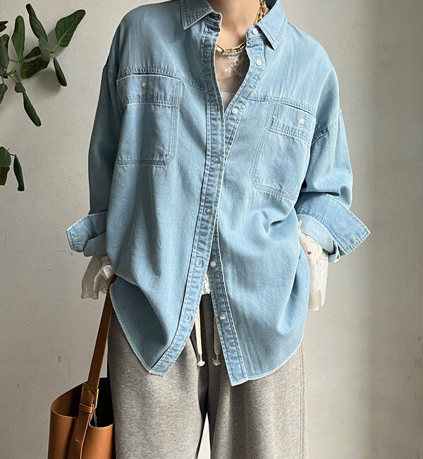  「リヨセルデニムシャツ」|シャツ・ブラウス|