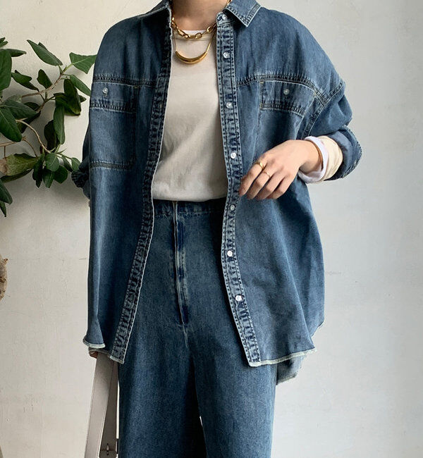  「リヨセルデニムシャツ」|シャツ・ブラウス|