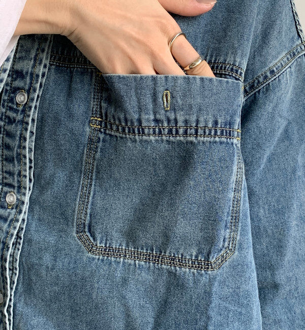  「リヨセルデニムシャツ」|シャツ・ブラウス|