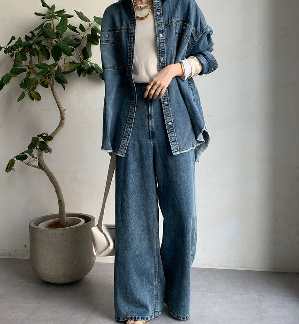  「リヨセルデニムシャツ」|シャツ・ブラウス|