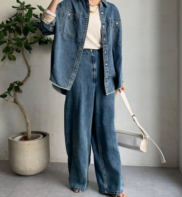  「リヨセルデニムシャツ」|シャツ・ブラウス|