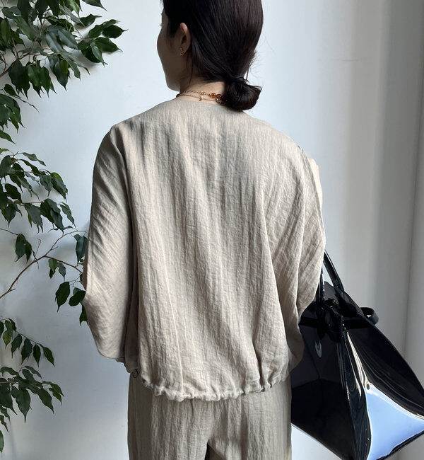  「【WEB限定】リネンライクジレ」|ベスト・ジレ|