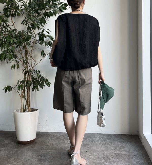  「【WEB限定】リネンライクジレ」|ベスト・ジレ|