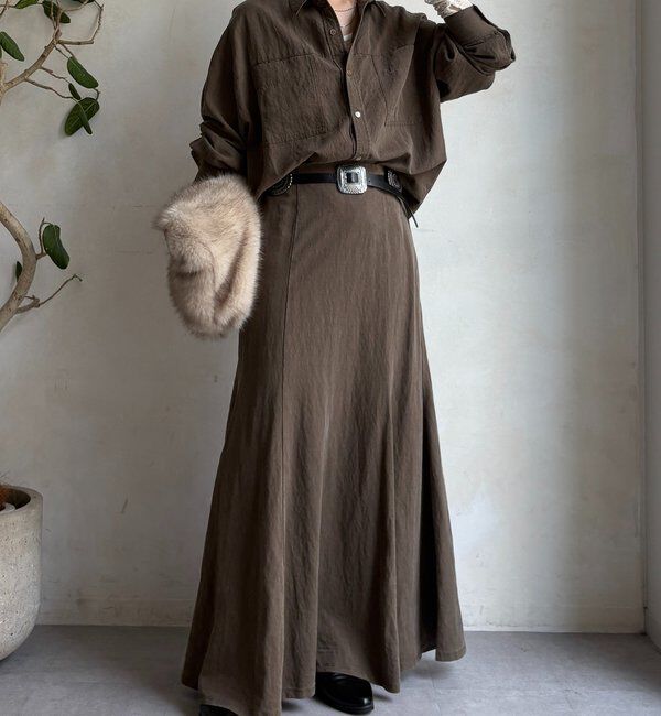  「【セットアップ対応】ピグメントライクフレアスカート」|スカート|