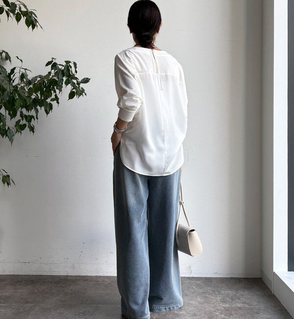  「バック布帛切替プルオーバー」|シャツ・ブラウス|