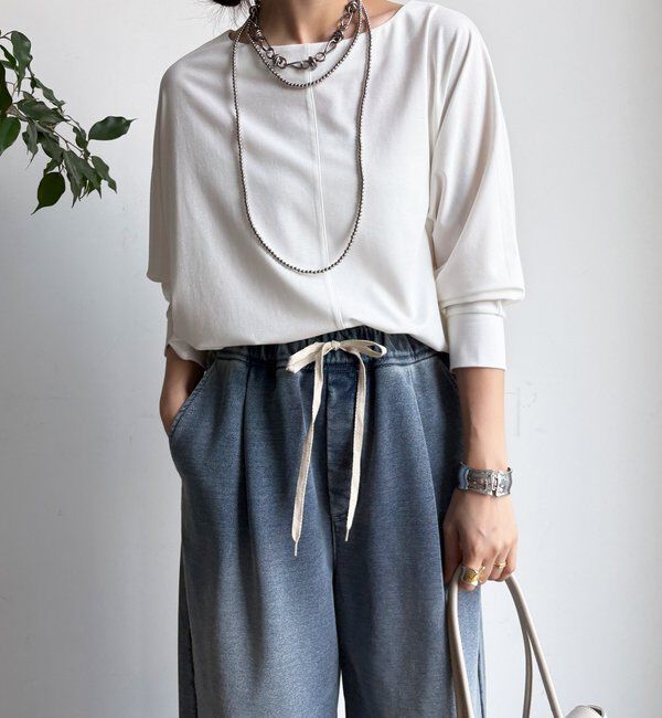  「バック布帛切替プルオーバー」|シャツ・ブラウス|