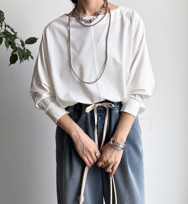  「バック布帛切替プルオーバー」|シャツ・ブラウス|