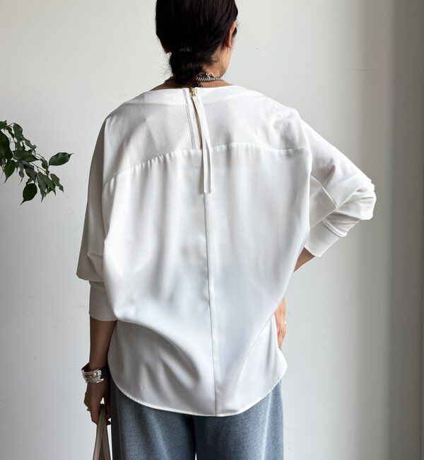  「バック布帛切替プルオーバー」|シャツ・ブラウス|