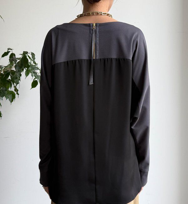  「バック布帛切替プルオーバー」|シャツ・ブラウス|