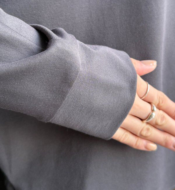  「バック布帛切替プルオーバー」|シャツ・ブラウス|