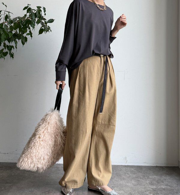  「バック布帛切替プルオーバー」|シャツ・ブラウス|