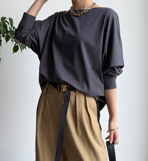  「バック布帛切替プルオーバー」|シャツ・ブラウス|