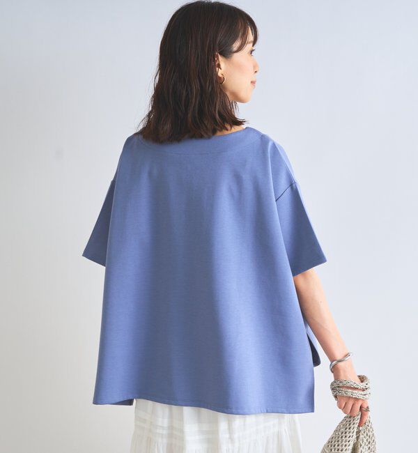  「《楽ちんきちんと見え》ハーフジップダンボールポンチョ」|Tシャツ・カットソー|