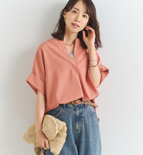  「《オンオフ着まわせる》ニュアンススリーブスキッパーブラウス」|シャツ・ブラウス|