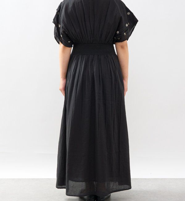  「《綿100％・一枚で着映え》刺繍ウエストシャーリングワンピース」|その他|