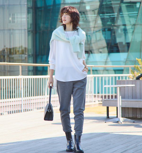  「【さらっと着やすい！/冷房・日焼け対策◎】ジョーゼットポケットブラウス」|シャツ・ブラウス|