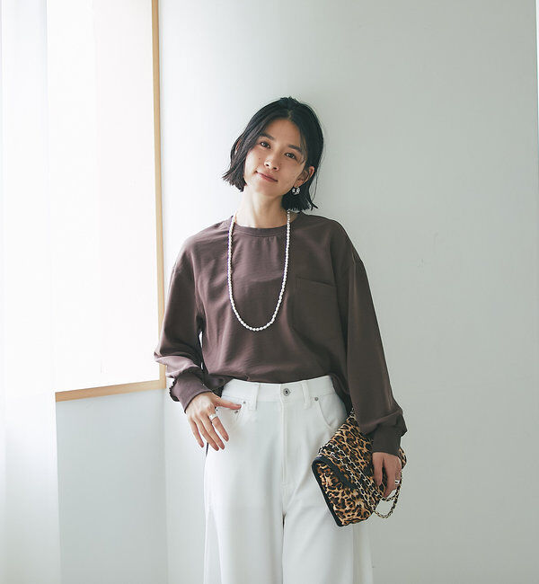  「【さらっと着やすい！/冷房・日焼け対策◎】ジョーゼットポケットブラウス」|シャツ・ブラウス|