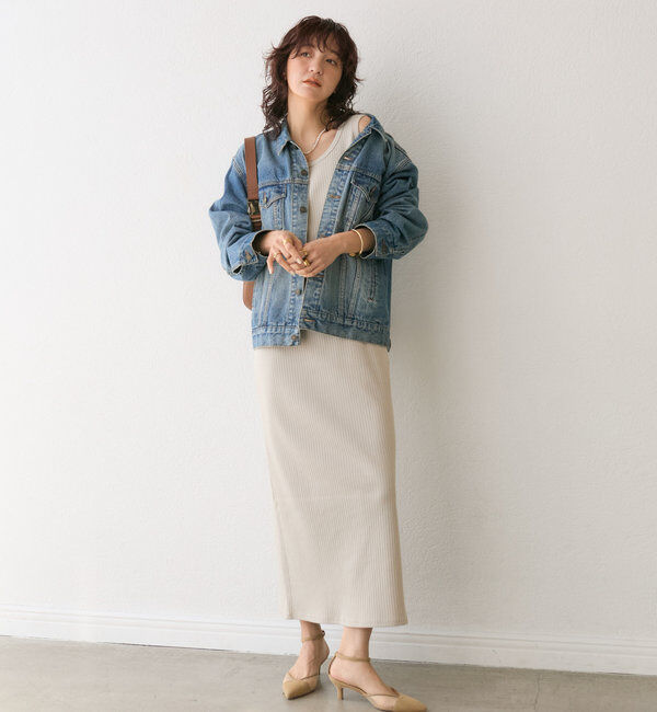  「【マイナス3kg/レビュー高評価☆】2WAYリブタンクワンピース」|ワンピース|