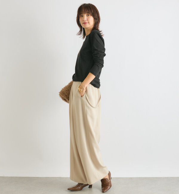  「【大人の着こなしに】ナローサスペンダーパンツ」|チノ|