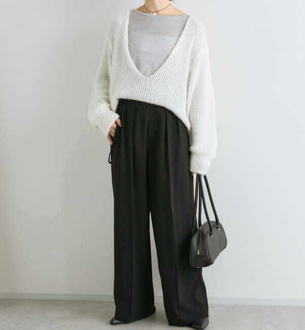  「【大人の着こなしに】ナローサスペンダーパンツ」|チノ|