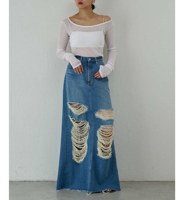  「【PEAS】シアーテレコプルオーバー」|Tシャツ・カットソー|