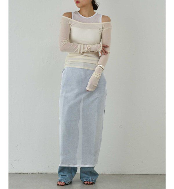  「【PEAS】シアーテレコプルオーバー」|Tシャツ・カットソー|